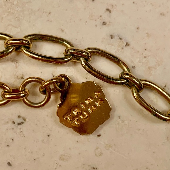 Trina Turk orange enamel drop necklace (with bag) - Picture 2 of 2